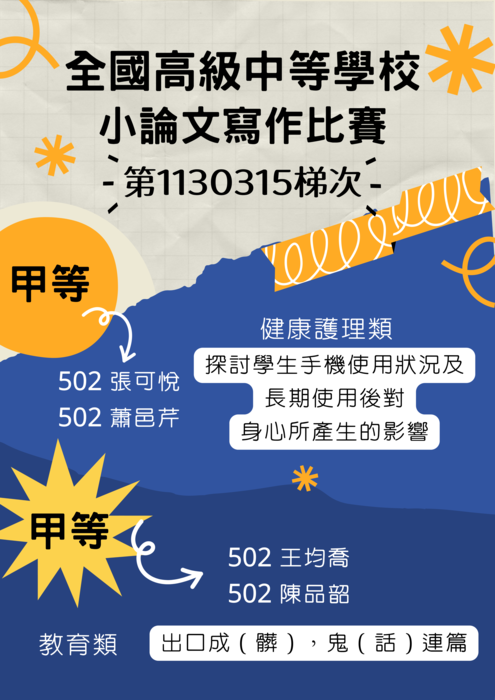 得獎海報